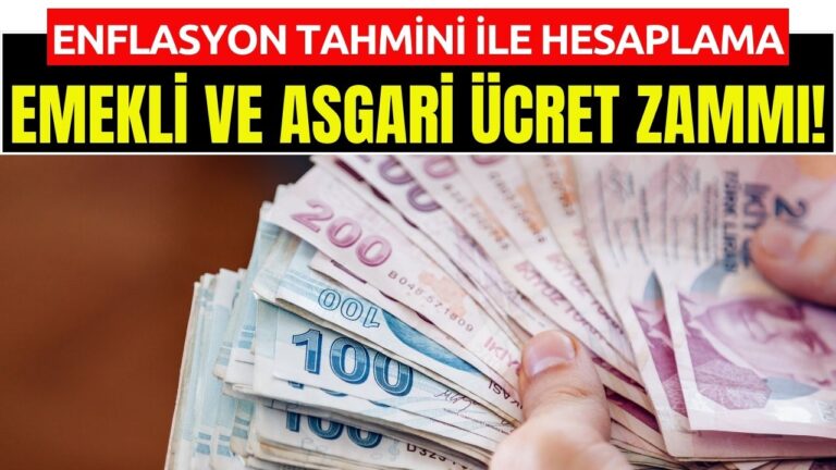 Emekli ve Asgari Ücret Zammı! Merkez Bankası Anketi Sonrası Hesaplandı