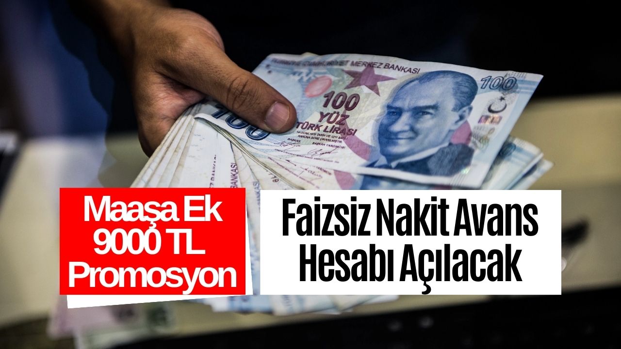 O Banka 9000 TL Emekli Promosyonuna Ek Faizsiz Nakit Avans Veriyor!