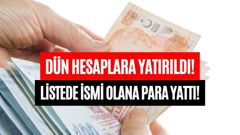 O Kaydı Yaptıran Dün Ödeme Aldı! Listede Olanlara 168 Milyon Liralık Destek Pay Edildi